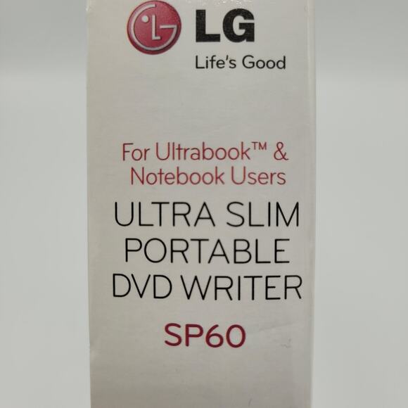 Ultra Slim Portable DVD Writer SP60 For UltrabookTM & Notebook Users Untested - Picture 2 of 9